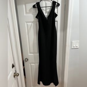 Long Black Dress with Side Slit